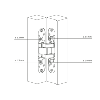 Петля скрытого монтажа с 3D регулировкой G01A-GREY, Серый Петля скрытого монтажа с 3D регулировкой G01A-GREY, Серый