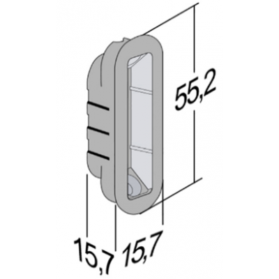Ответная планка магнитная B-FORTY F45 BIANCO белая Ответная планка магнитная B-FORTY F45 BIANCO белая
