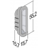 Ответная планка магнитная B-FORTY F45 BIANCO белая Ответная планка магнитная B-FORTY F45 BIANCO белая