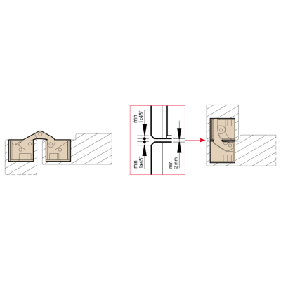 Петля скрытого монтажа с 3D регулировкой 1129 ARG, Матовое серебро Петля скрытого монтажа с 3D регулировкой 1129 ARG, Матовое серебро