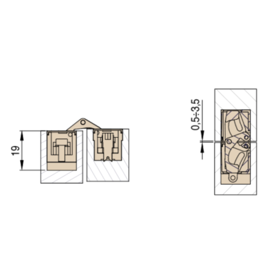 Петля скрытого монтажа с 3D регулировкой 929 ARG, Матовое серебро Петля скрытого монтажа с 3D регулировкой 929 ARG, Матовое серебро
